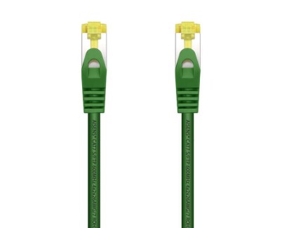 Aisens Cable de Red Latiguillo RJ45 LSZH Cat.7 600 MHz S/FTP PIMF AWG26 - 25cm - Color Verde
