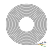Aisens Cable de Red RJ45 Cat.6 UTP Rigido AWG23 CCA (Aleacion) - 305m - Color Gris