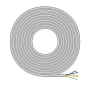 Aisens Cable de Red Rj45 Cat.6 UTP Rigido AWG23 CCA (Aleacion) - 500m - Color Gris