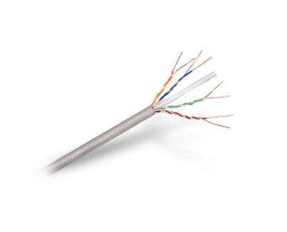 Aisens Cable de Red RJ45 Cat.6 UTP Rigido AWG24 - Bobina de 100m 100% Cobre para la Instalacion - Color Gris