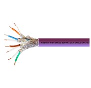 Aisens Cable de Red RJ45 Cat.7 S/FTP PIMF Rigido AWG23 con CPR - Bobina de 305m 100% Cobre para Instalacion - Color Violeta