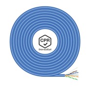 Aisens Cable de Red RJ45 LSZH CPR Dca CAT.6 UTP AWG24 - 100M - Color Azul