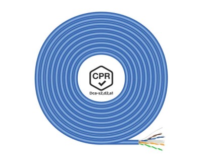 Aisens Cable de Red RJ45 LSZH CPR Dca CAT.6 UTP AWG24 - 100M - Color Azul