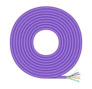 Aisens Cable de Red RJ45LSZH Cat.6 UTP Rigido AWG23 CCA (Aleacion) - 100m - Color Violeta
