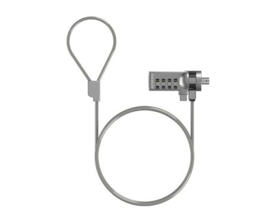Aisens Cable de Seguridad con Cerradura de Combinacion para Ordenador, Monitor, Portatil - 1.5M