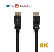 Aisens Cable Displayport Certificado V1.4 8K@60hz - DP/M-DP/M - 2.0m - Color Negro