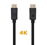 Aisens Cable Displayport V1.2 4K@60Hz - DP/M-DP/M - 1.0m - Color Negro
