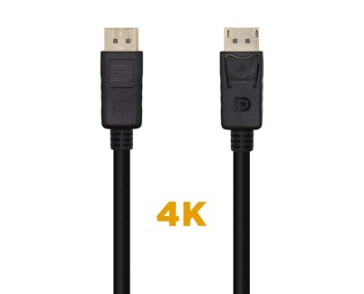 Aisens Cable Displayport V1.2 4K@60Hz - DP/M-DP/M - 1.0m - Color Negro