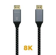 Aisens Cable Displayport V1.4 8K@60hz - DP/M-DP/M - 1.5m - Color Gris