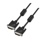 Aisens Cable DVI Dual Link 24+1 con Ferrita - DVI-D Macho a DVI-D Macho - 1.8m - (2560 x 1600) - Color Negro