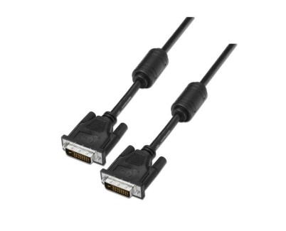 Aisens Cable DVI Dual Link 24+1 con Ferrita - DVI-D Macho a DVI-D Macho - 1.8m - (2560 x 1600) - Color Negro