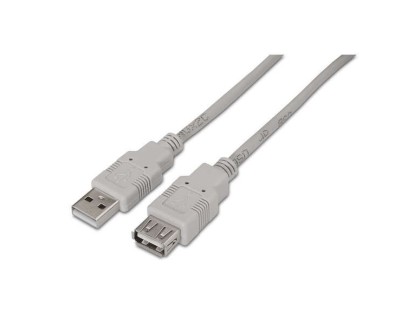 Aisens Cable Extension USB 2.0 - Tipo A Macho a Tipo A Hembra - 1.0m - Color Beige