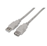 Aisens Cable Extension USB 2.0 - Tipo A Macho a Tipo A Hembra - 1.8m - Color Beige