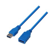 Aisens Cable Extension USB 3.0 - Tipo A Macho a A Hembra - 1.0m - Color Azul
