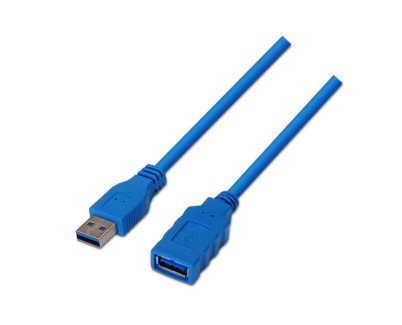 Aisens Cable Extension USB 3.0 - Tipo A Macho a A Hembra - 2.0m - Color Azul