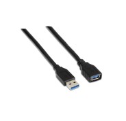 Aisens Cable Extension USB 3.0 - Tipo A Macho a A Hembra - 2.0m - Color Negro