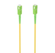Aisens Cable Fibra Optica Latiguillo G657A2 3.0 9/125 SMF Simplex CPR Dca LSZH - SC/APC-SC/APC - 2M - Color Amarillo