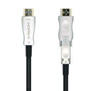 Aisens Cable HDMI V2.0 AOC (Active Optical Cable) Desmontable Premium Alta Velocidad / HEC 4K@60Hz 4:4:4 18Gbps - A/M-D/A/M - 30m - Color Negro