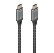 Aisens Cable HDMI V2.1 Ultra Alta Velocidad / HEC 8K@60Hz 48Gbps - A/M-A/M - 1m - Color Gris