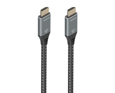 Aisens Cable HDMI V2.1 Ultra Alta Velocidad / HEC 8K@60Hz 48Gbps - A/M-A/M - 1m - Color Gris