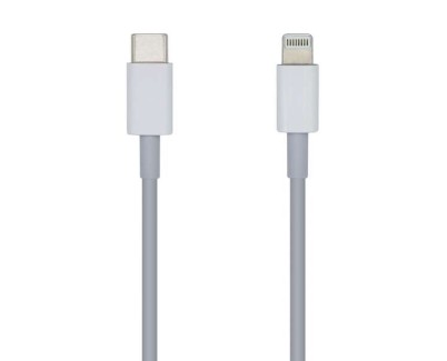 Aisens Cable Lightning a USB-C USB 2.0 - Lightning/M-USB-C/M - 2.0m - Color Blanco