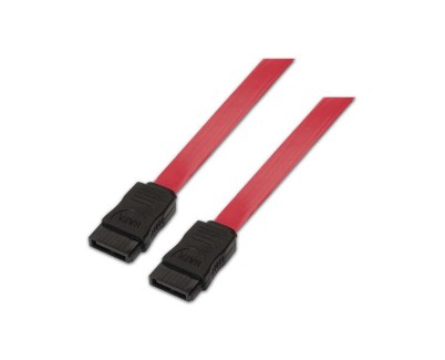 Aisens Cable SATA III Datos 6G Datos - 0.5m para Disco Duro SATA I - II - III SSD - Color Rojo