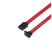 Aisens Cable SATA III Datos 6G Datos Acodado - 0.5m para Disco Duro SATA I - II - III SSD - Color Rojo