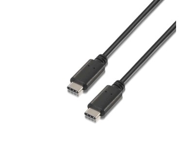 Aisens Cable USB 2.0 3A - Tipo USB-C/M-USB-C/M - 2.0m - Color Negro