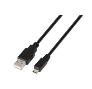 Aisens Cable USB 2.0 - Tipo A Macho a Micro B Macho - 0.8m - Color Negro