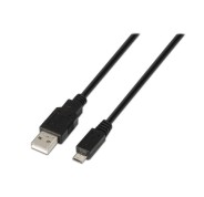 Aisens Cable USB 2.0 - Tipo A Macho a Micro B Macho - 3.0m - Color Negro