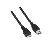 Aisens Cable USB 3.0 - Tipo A Macho a Micro B Macho - 2.0m - Color Negro