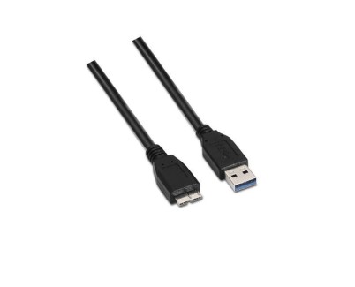 Aisens Cable USB 3.0 - Tipo A Macho a Micro B Macho - 2.0m - Color Negro