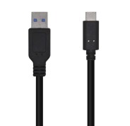 Aisens Cable USB 3.1 Gen2 10Gbps 3A - Tipo USB-C/M-A Macho - 0.5m - Color Negro