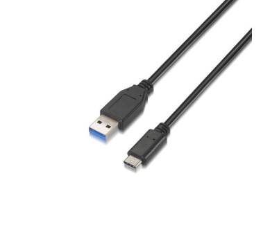 Aisens Cable USB 3.1 Gen2 10Gbps 3A - Tipo USB-C/M-A Macho - 1.0m - Color Negro