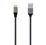 Aisens Cable USB 3.1 GEN2 Aluminio 10GBPS 3A - TIPOUSB-C/M-A/M - 1.0M - Color Gris