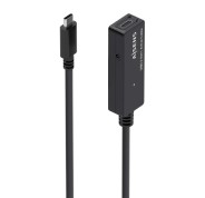 Aisens Cable USB 3.2 Gen1x1 Prolongador con Amplificador - USB-C/M-USB-C/H - 5m - Color Negro