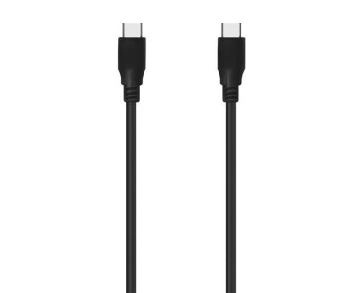 Aisens Cable USB 3.2 GEN2X2 20GBPS 8K@30Hz 5A 100W E-Marker - Tipo USB-C/M-USB-C/M - 1.0m - Color Negro