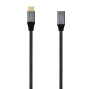 Aisens Cable USB 3.2 GEN2x2 Aluminio 20GBPS 5A 100W - TIPOUSB-C/M-USB-C/H - 1.0M - Color Gris