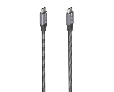 Aisens Cable USB 3.2 Gen2x2 Aluminio 20Gbps 8K@30Hz 5A 100W E-Mark - Tipo USB-C/M-USB-C/M - 3.0m - Color Gris