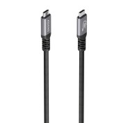 Aisens Cable USB-C Macho - Soporta hasta 100W - Longitud 4m - Velocidad de Transferencia hasta 10Gbps - Resolucion 8K - Aluminio - Color Negro