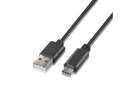 Aisens Cable USB Tipo C a USB A 2.0 - Carga Rapida - 1.0m - Color Negro