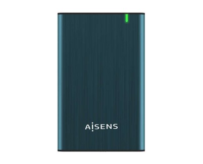 Aisens Caja Externa 2.5? para Discos Duros 9.5mm SATA I, II y III a USB 3.0/USB 3.1 GEN1 - Color Azul Pacifico