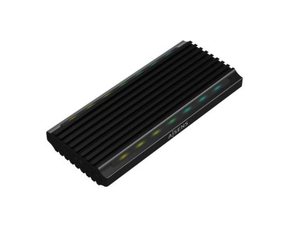 Aisens Caja Externa M.2 (NGFF) para SSD M.2 SATA/NVME a USB3.1 GEN2 - Color Negro