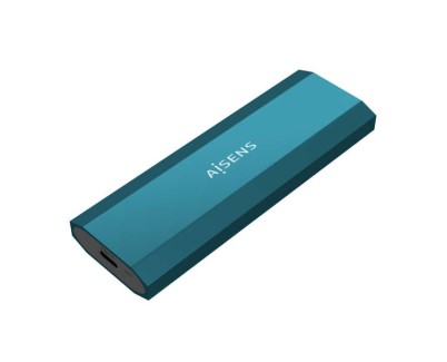 Aisens Caja Externa M.2 (NGFF) - SATA/NVMe a Usb3.1 Gen2 - Color Azul