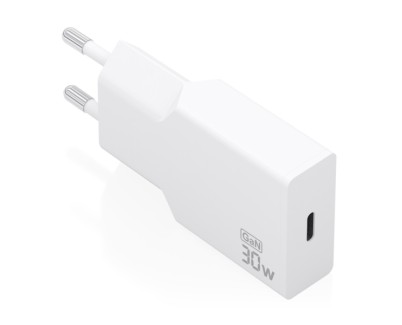 Aisens Cargador de Pared - 30W - GaN - 1xUSB-C - Power Delivery 3.0 - Ultra Delgado - Multiples Protecciones de Seguridad - Color Blanco