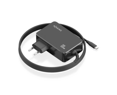 Aisens Cargador de Portatil GaN USB-C/PD 100W PD3.0 - Cable de 1.80m - Color Negro