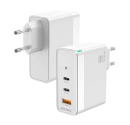 Aisens Cargador GAN 100W - 2xUSB-C PD3.0, QC4.0, QC5.0 - 1xUSB-A QC3.0 - Color Blanco
