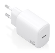 Aisens Cargador GaN 30W - 1xUSB-C PD3.0 - Tecnologia AI - Color Blanco