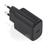 Aisens Cargador GaN 30W - 1xUSB-C PD3.0 - Tecnologia AI - Color Negro