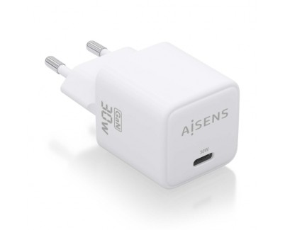 Aisens Cargador Gan USB-C 30W: Eficiencia Energetica y Seguridad - Tecnologia AI - Multiples Protocolos de Carga - Proteccion contra Sobrecarga y Cortocircuito - Compatible con Dispositivos USB-C